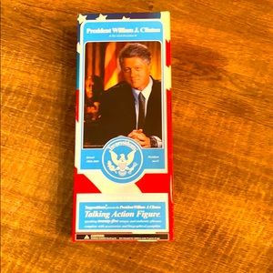 President William J Clinton talking action figure